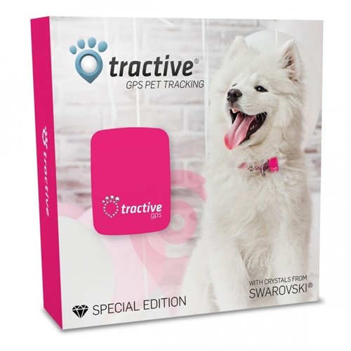 Tractive GPS Tracker s krystaly Swarovski® pro psy a kočky